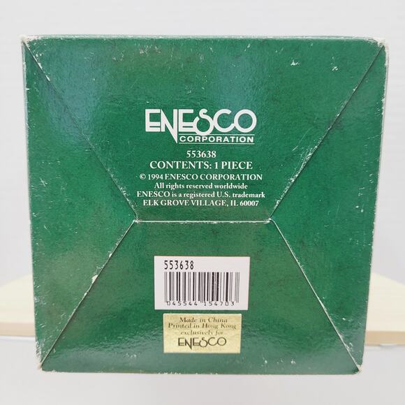 VTG 1994 Enesco Christmas Animated Musical Box Mice Teacups Ride Wish You Merry - Picture 7 of 7